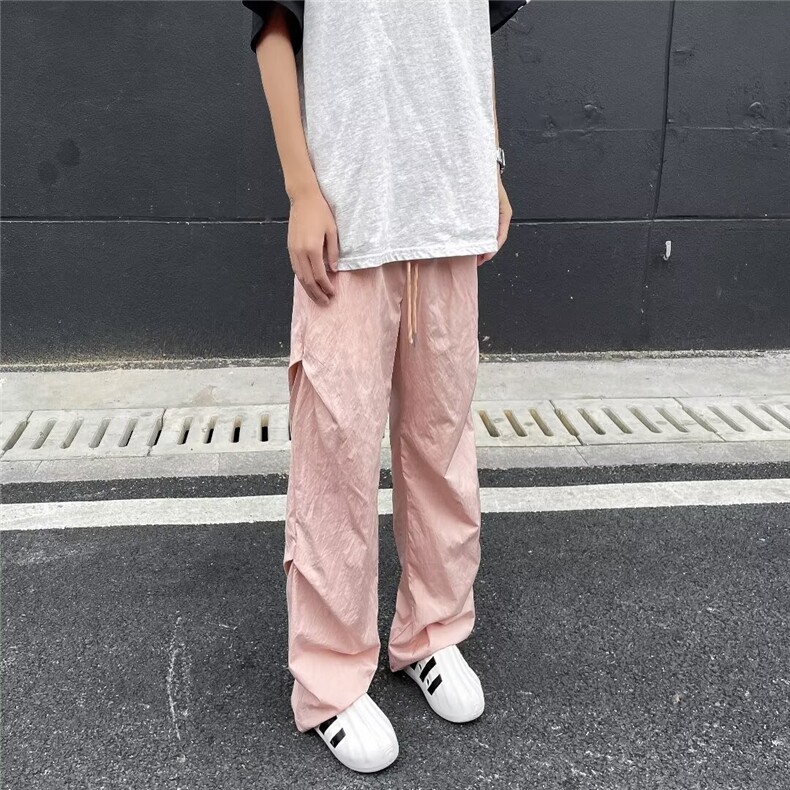 速干冰丝裤子夏季男女ins美式机能休闲裤宽松薄款工装裤28344-P35,男装休闲裤,星座1008