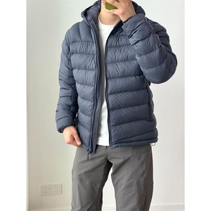 高品 轻薄透气男女秋冬保暖连帽外套户外排骨棉服棉衣 A1244-P125图片