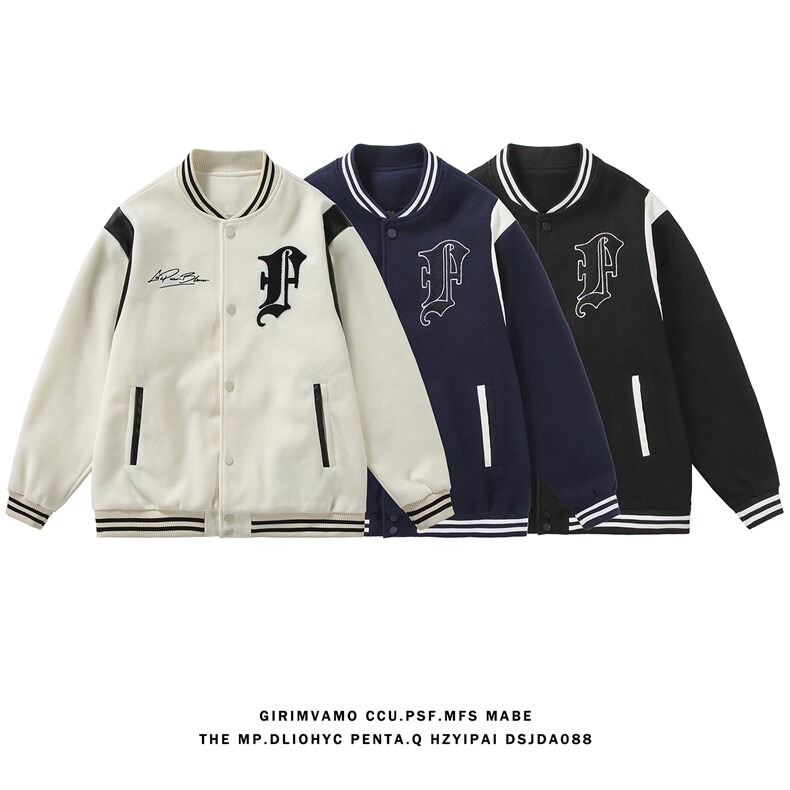 白底超电商A188-J202-TP90100聚酯纤维棒球服夹克外套男控150,男装夹克,电商A188