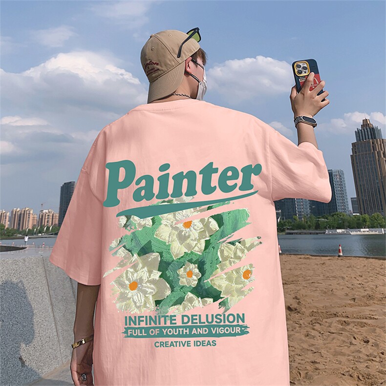 ！纯棉重磅220克夏季男士印花短袖T恤QT707-T252-P25，男装T恤，星座617B