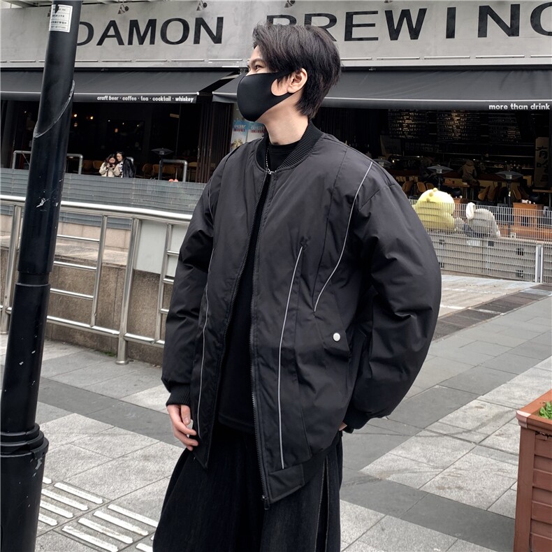 美式潮牌飞行员加厚棉衣外套男冬季机能风宽松保暖棉服男女潮p108,男装棉衣,电商C307