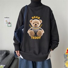 毛衣男宽松休闲高领可翻长袖针织上衣2024秋冬款A161-2-M2061-P50，男装针织衫/毛衣，电商A161-2