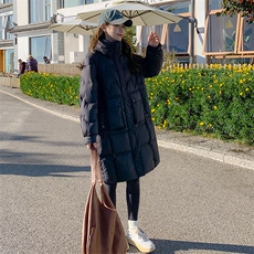 2023年冬季中长款羽绒服90绒B190-82239-1-P330-K498，女装羽绒服，一九零