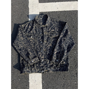 B221美式高街暗黑小众重工艺印花牛仔外套 SY2536-特P70 控118图片