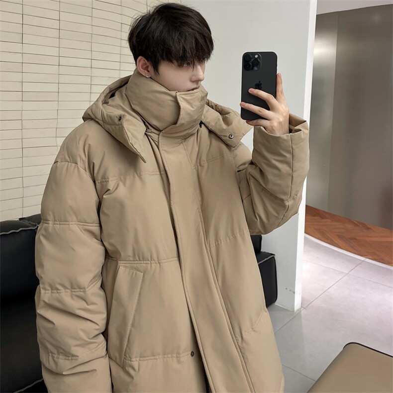 羽绒服男冬季新款港风宽松连帽白鸭绒外套YR922-P160(控价208元,男装羽绒服,星座214-3