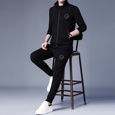 三件套男士春季新款休闲套装一套卫衣服潮流宽松百搭纯色外套男装，男装休闲套装，电商B212（原钱塘6029）