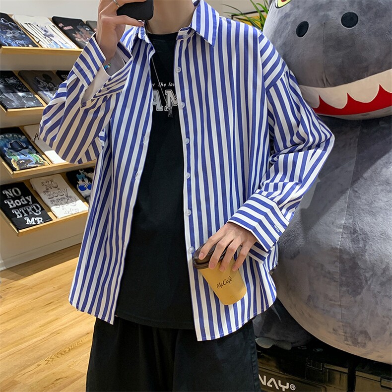 长袖衬衫男港风日系GC09P33,男装衬衫,星座1116-2