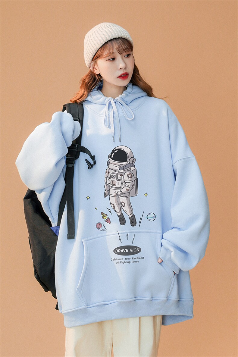 中性2024春季新品简约Uttlenger太空人连帽卫衣W292P35控58,男装卫衣,A247A