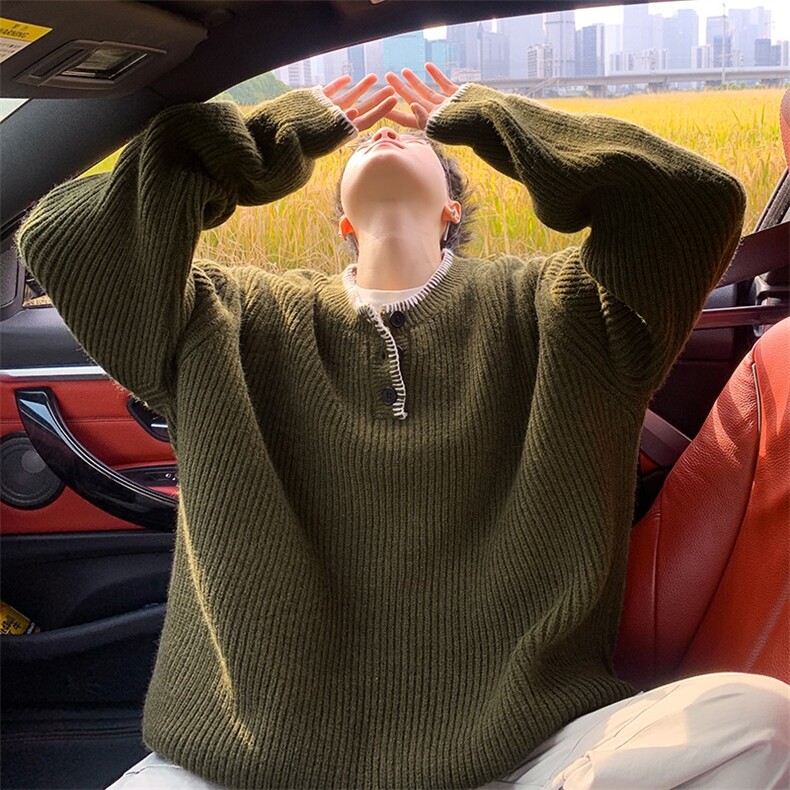 针织衫男士韩版潮流高街帅气百搭拼色2024冬季ins毛衣MZ698-P67，男装针织衫/毛衣，星座412-3