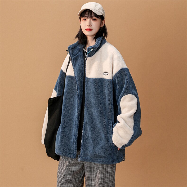 冬装学生加绒加厚棉衣中性风羊羔绒时尚外套男女910-P105控价138,男装棉衣,电商A441-1