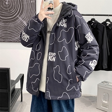冬季青少年羊羔绒加厚棉衣时尚两面穿外套男女8830-P115控价138，男装棉衣，电商A441-1
