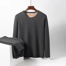 2025年时尚百搭通勤简约休闲保暖套装，男装休闲套装，雪迪羊绒