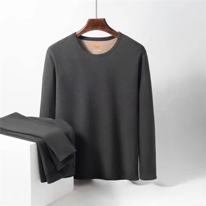 2025年时尚百搭通勤简约休闲保暖套装，男装休闲套装，雪迪羊绒