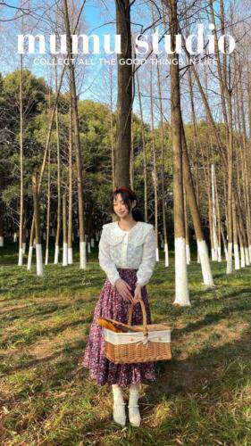 绣花纯棉衬衣，女装，Mu Mu