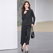2026春季新品简约时尚休闲女装三件套图片
