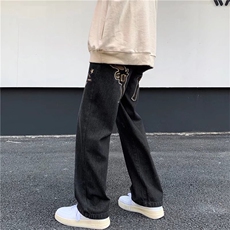 直脚简约潮流潮慵懒拉链长裤青春流行牛仔裤N806P45，男装牛仔裤，星座1116-2