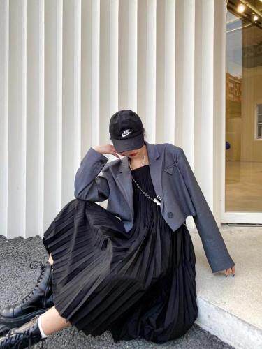 设计师款链条短西装，女装西装，JY.OUBEN