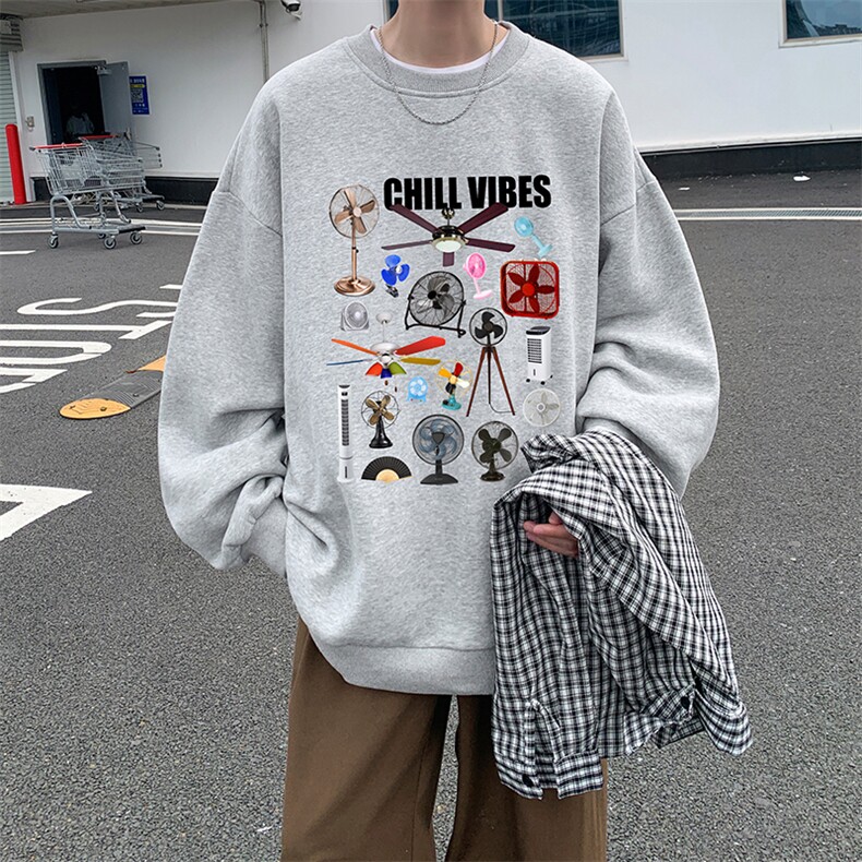 8XL圆领卫衣男超大码胖子肥佬大号长袖t恤S6383-P28加绒款-P33,男装卫衣,电商A040