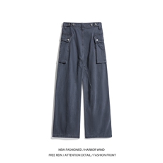 抖音品质春季新款美式大口袋宽松休闲工装裤B315-K25622-p70控98，男装休闲裤，电商B315