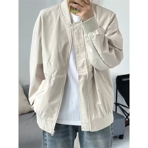 秋冬少年感工装棒球服男女生情侣美式外套高级港风夹克GAA67 P54图片