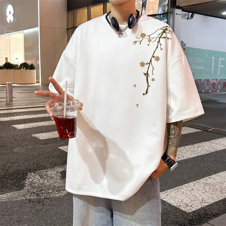 量大优  供视频  重磅麂皮绒短袖T恤男 JPDX216-特P19图片