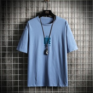 T2282P25网格挂拍短袖ins潮牌潮流夏薄衣服港风宽松圆领半袖体恤图片