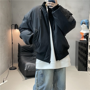 现货 26春装美拉德立领飞行夹克纯色复古廓形高街棒球服外套图片
