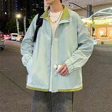 工装夹克男春秋季潮外套青少年美式复古上衣JK215-P73，男装夹克，星座308B-2