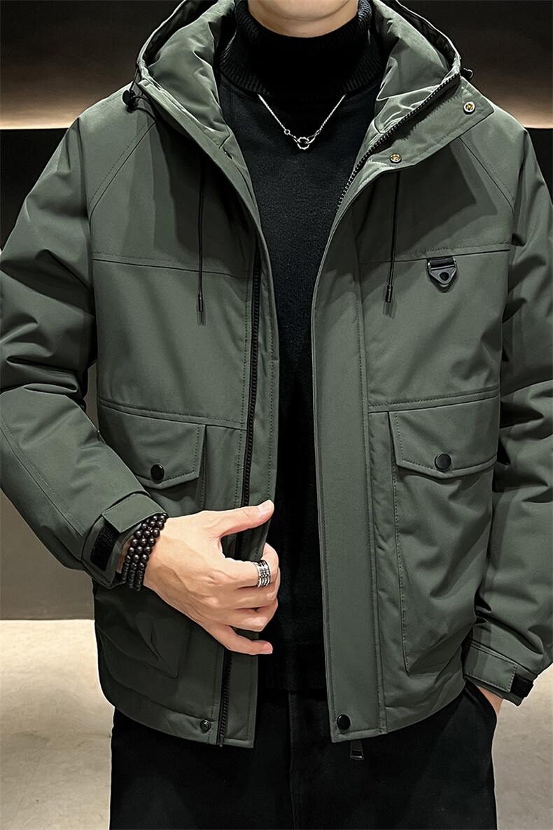 大码连帽男士加厚保暖大棉袄7503-P90大码元控169,男装棉衣,星座209