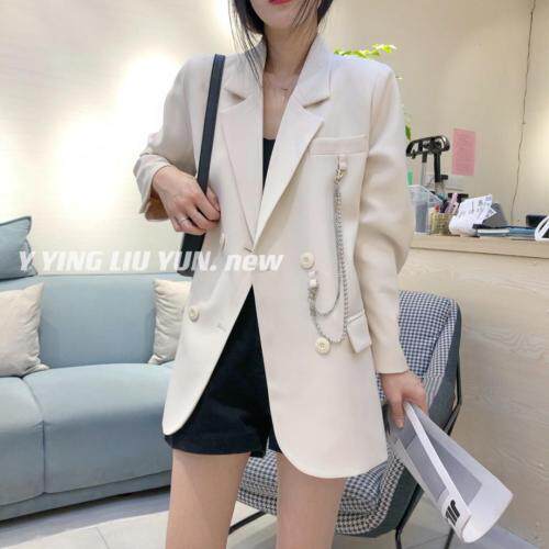 个性款链条西装外套，女装西装，迎盈柳韵