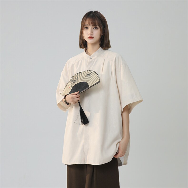 爆现货夏季2026春季印花风冰凉薄款港风高街男女衬衣C222-TP35,男装衬衫,电商A170
