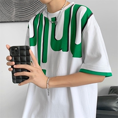 夏季新款男士短袖T恤港风时尚舒适百搭青春帅气潮牌TC3128-P30，男装T恤，星座717