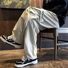 【特价】美式复古直筒男宽松束脚休闲裤登山速干运动裤W40P28，女装休闲裤，星座1112-1