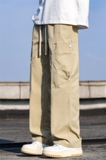 美拉德工装休闲裤男春夏季直筒宽松阔腿伞兵拖地裤Z9857-P50，男装休闲裤，星座509