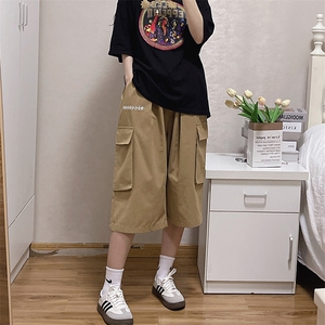 【现货主推款】夏季工装七分裤男短裤阔腿裤休闲裤DK108-P45控58图片