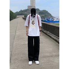 B221美式ins街头hiphop宽松休闲多口袋工装裤子LK23120-P65控88，男装休闲裤，电商B221