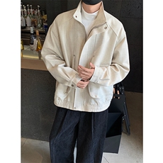 高级感痞帅立领宽松飞行夹克韩版潮牌百搭外套B289-880026-P128，男装夹克，电商B289