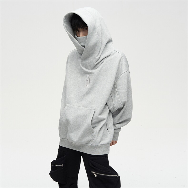 冬季加绒加厚解构忍者卫衣男美式机能连帽外套LW1025-P38加绒45,女装短外套,星座1008