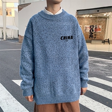 M19248-P45加绒款-P65加厚加绒毛衣男大码毛线衣男针织衫男线衫，男装针织衫/毛衣，电商A040