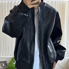 K641-P652025秋季新款男士皮衣夹克新款外套修身韩版时尚上衣，男装夹克，电商B323A