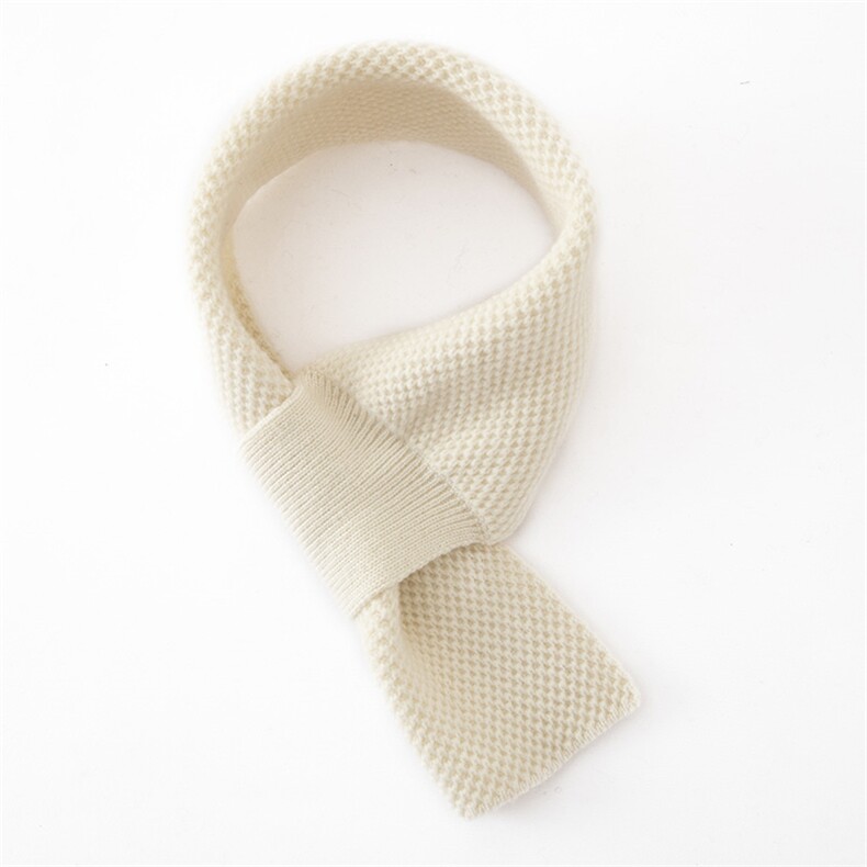 35%围巾女冬季针织围脖加厚保暖纯色百搭，围巾，戎咖羊绒