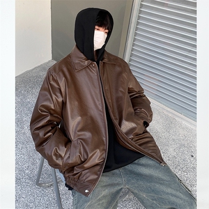 常规PY03-P88 加棉MY03-P118 现货 皮夹克冬天防风皮棉衣棉服图片