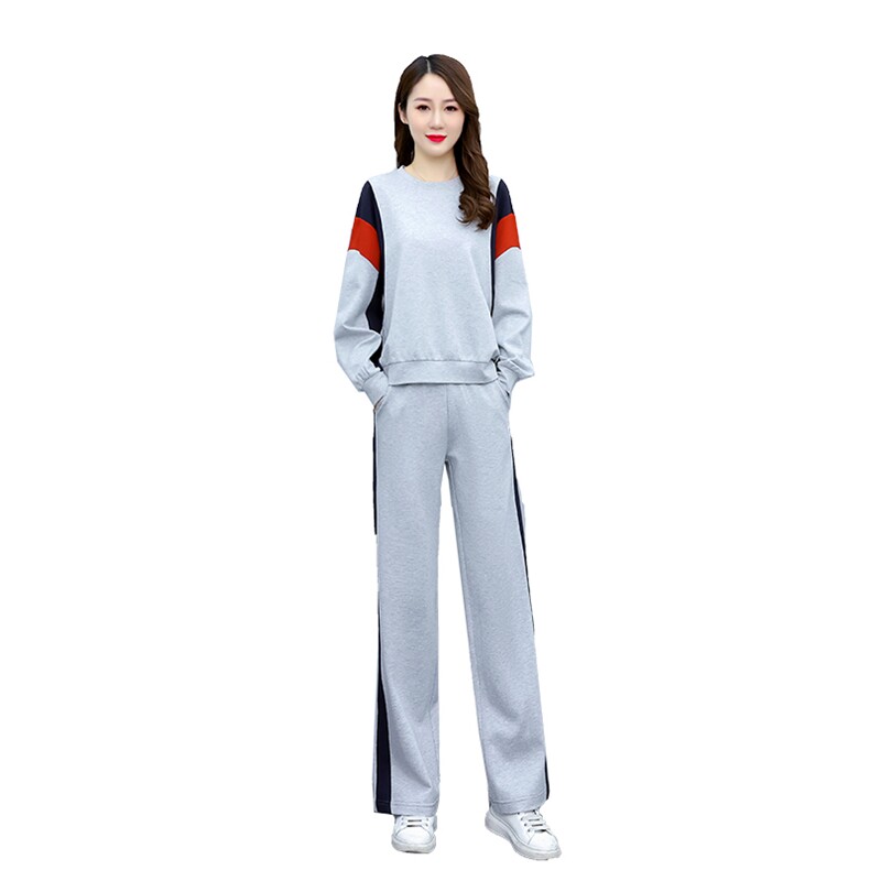 现货套装女2024年春季新款时尚休闲运动气质两件套,女装套装/套裙,星期衣