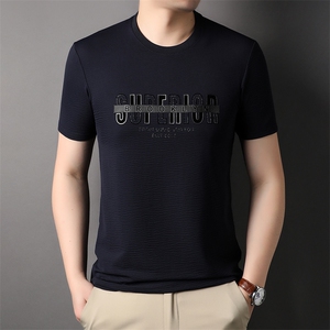 夏季新款中年短袖T恤男装圆领半袖上衣男士宽松衣服潮HP2321-P60图片