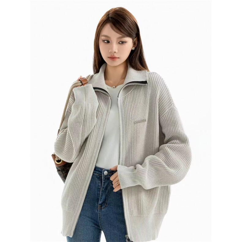 1506-1/GM050/P54奥女装外贸清仓条纹拉链长袖薄款外套休闲上衣,女装短外套,星座1506A