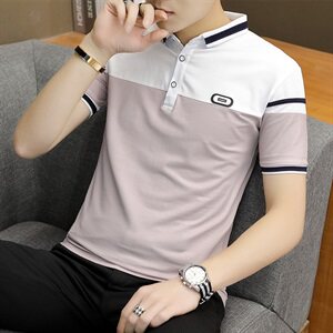 款3512男士短袖polo衫男翻领t恤韩版潮流体恤2021夏季图片