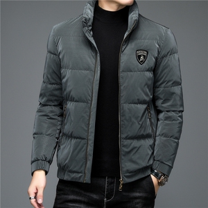 冬装新款中老年羽绒服男立领灰鸭绒爸爸装外套上衣ALXB21036-P275图片