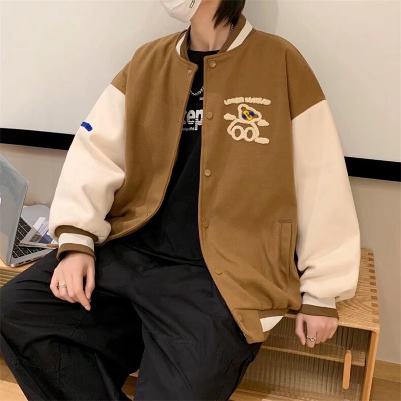潮流夹克潮男春季棒球领夹克JW07P40,男装夹克,星座1116-2