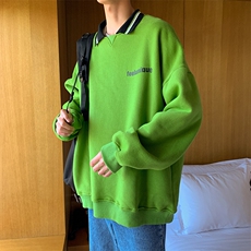 卫衣纯色翻领潮青春流行秋季休闲宽松青少年套头时尚，男装卫衣，星座514-2(原B239)