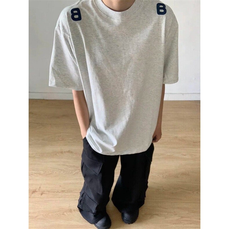 DX010LL-特P39cleanfit美式字母重磅短袖小领口t恤男,男装T恤,星座1007（原301D）